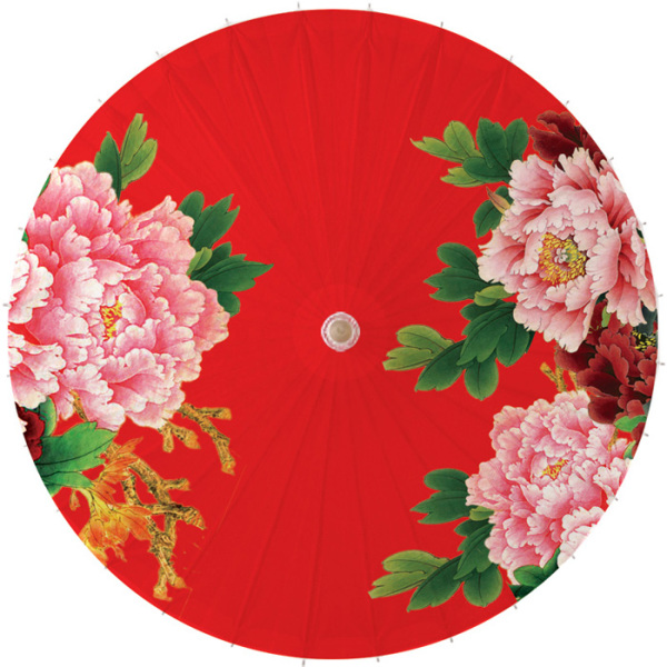 泸州油纸伞 防雨防晒 古典传统装饰道具 舞蹈婚庆 红底牡丹
