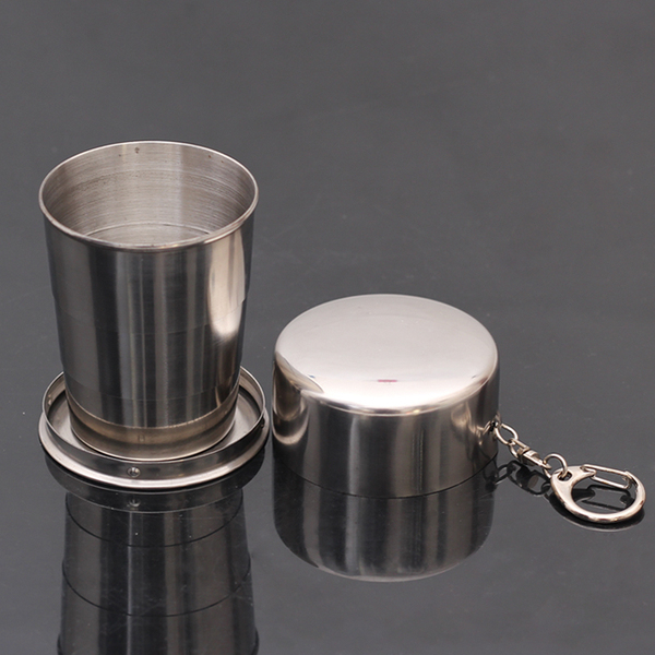 户外出差必备不锈钢折叠杯子迷你魔术伸缩杯旅行水杯男女旅行用品
