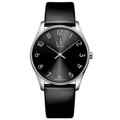 【现货闪发】瑞士ck时装表calvin klein时尚石英男表k4d211cx皮带