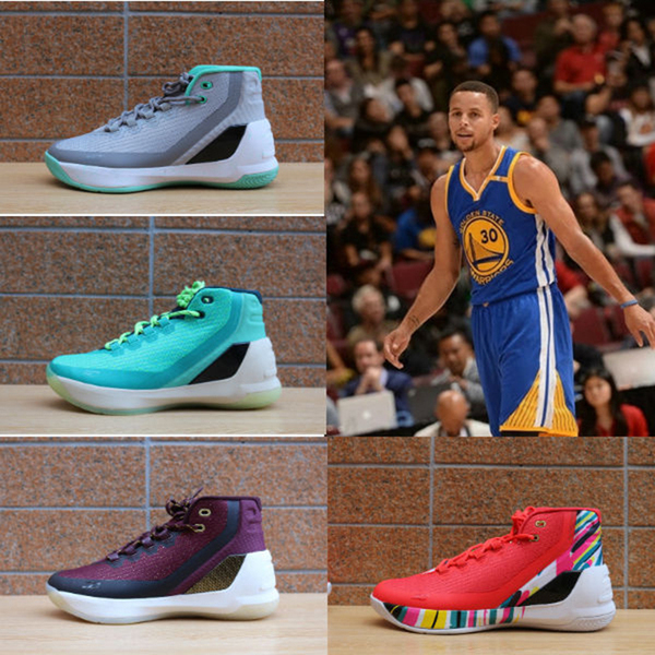 库里3代篮球鞋金州勇士圣诞 curry 3 鸡年万圣节签名高帮战靴