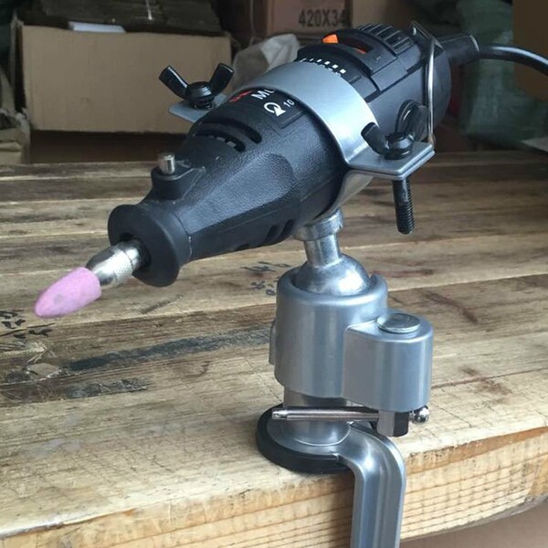 新款电磨冲击钻固定支架 万向支架 电钻固定支架吊磨机电磨变横机