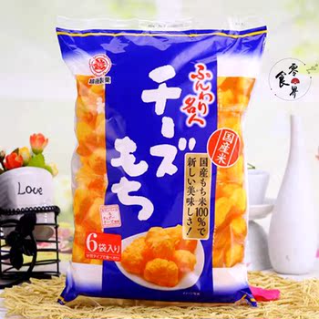 日本进口零食食品代购 越后奶酪芝士波波球米果酥性咸味90g