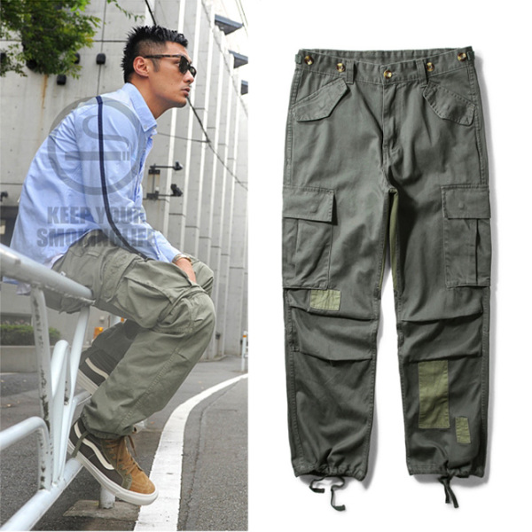 余文乐裤子 原创潮牌 纯色工装裤男长裤多口袋 宽松 休闲裤男直筒