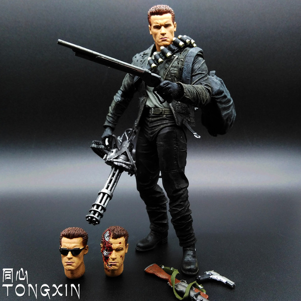 終結者玩具未來戰士2 t800 t1000 t2阿諾可動人偶 手辦模型 neca