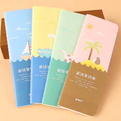 晨光文具 72k单词缝线本40页小号英语单词本 便携式长条单词小本