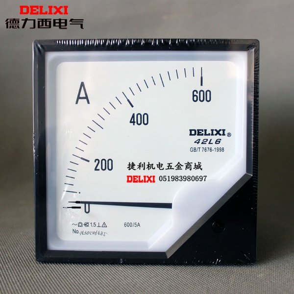 德力西42l6指针式交流电流表电压表10a 50a 75a 100/5 600/5 450v