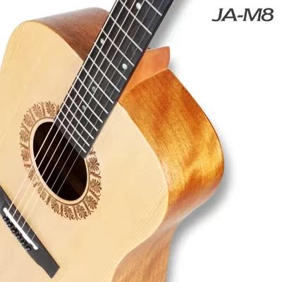 【秀世纪】jaws大白鲨41寸民谣吉他木吉他ja-m8云杉木单板 包邮