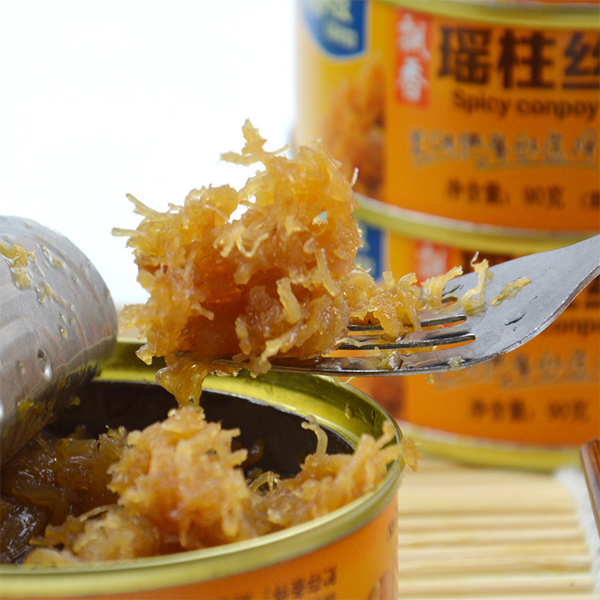 渔大叔 瑶柱丝90g罐头即食零食大连特产海产品扇贝丝满39包邮