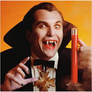 万圣节化妆舞会道具表演派对用品整蛊恐怖 血四颗吸鬼僵尸假牙25g