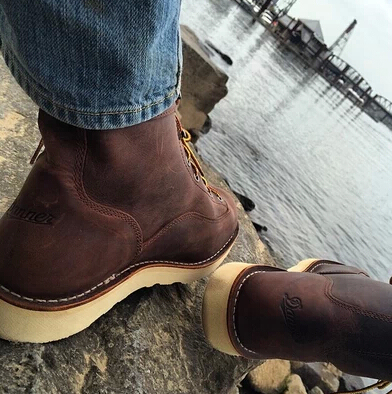 美国特价danner美产danner1555215554户外鞋工装靴v底现货