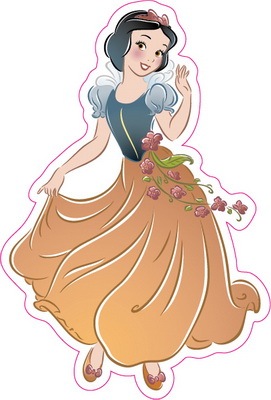 3m可做透明 白雪公主 大号墙儿童车贴电脑玻璃贴笔记本粘纸a693