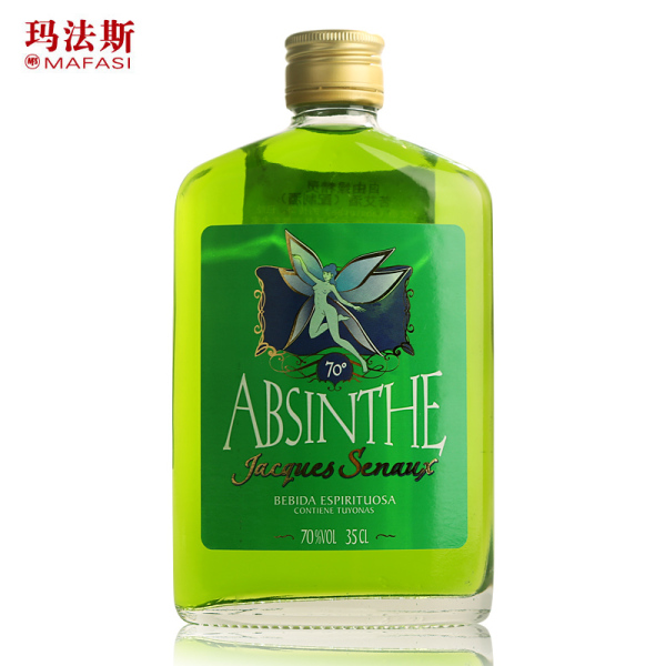 玛法斯西班牙进口烈酒70度自由绿精灵悬乳苦艾酒absinthe 350ml