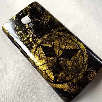 支持花呗 定金 全手工涂装 手机壳 日本战国武将家纹 竹中半兵卫