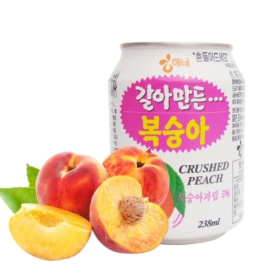 海太桃汁饮料238ml 韩国进口食品饮料 水蜜桃果汁/果味夏日冷饮品