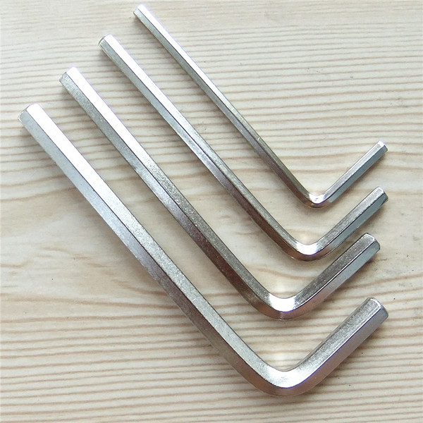 内六角扳手 l型平头内六方6棱工具1.5 2 2.5 3 4 5 6 7 8 10 12mm