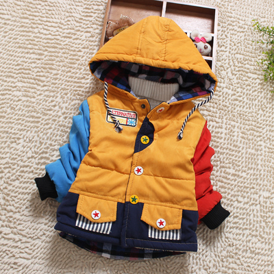 2015男宝宝冬装男童加厚棉袄外套冬季婴儿童