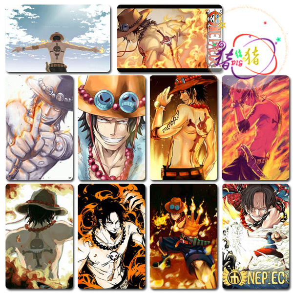 onepiece海贼王 ace艾斯卡贴 公交 饭卡 地铁卡 定做收藏50张包邮