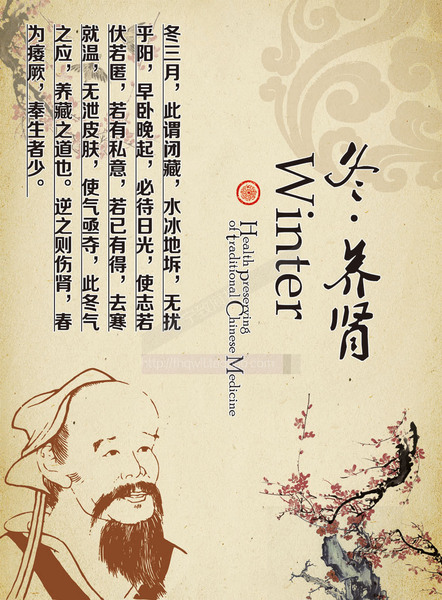 中医养生堂美容院海报宣传挂图2016全新高清订制四季养生冬养肾1