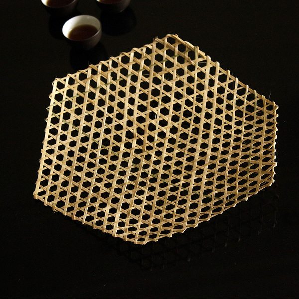 竹蒸竹网垫防粘锅竹板竹笪手工竹编织竹达竹网餐垫竹编垫酒店用品