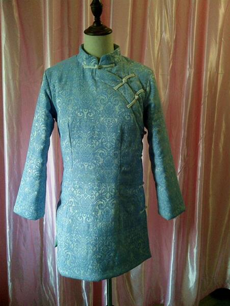 如是唐装 棉袄 冬女 外套 盘扣 民族风上衣 大襟 提花棉