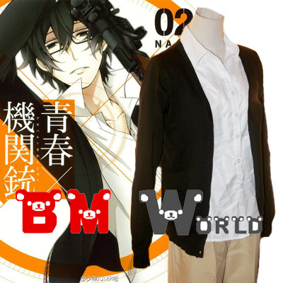 【现货包邮】青春×机关枪 雪村透 校服制服开衫毛衣cosplay服装