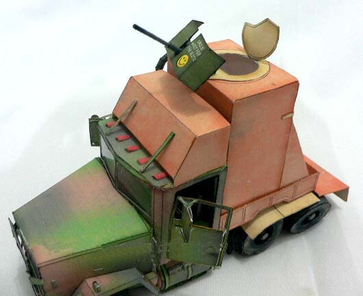 满68包邮1:35比例m915军事卡车 3d立体手工纸模型diy带纸质说明书