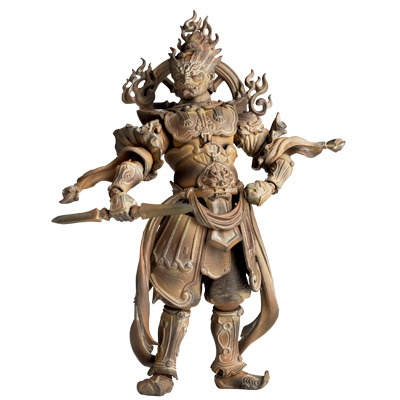 【皇冠全仕宝】海洋堂 山口式 佛像 004ex 增长天王 木调版 日版