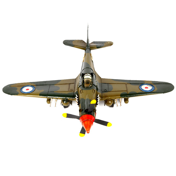 mettle 65厘米 铁皮美国飞虎队鲨鱼嘴飞机模型flying tiger