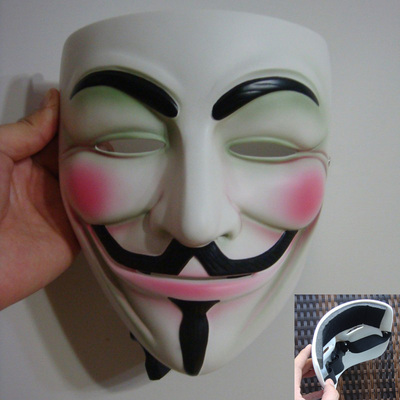taobao agent Halloween V Sign Monster Vibrates Mask Sand Resin Film Terror Seance Men's Film COS Coles Ivfort