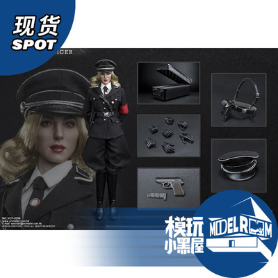 taobao agent Model Play Little Black House Spot VeryCool VCF-20136 1/6 female officer Black/White Uniform