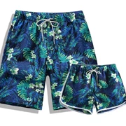 Quần cotton nam XL cộng với quần short Hawaii chất béo Quần nam đi biển in rộng 2018 phù hợp với bộ đồ trắng