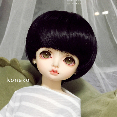 taobao agent [Free shipping] 3 points, 4 minutes, 6 minutes, BJD ultra -soft high -temperature silk wig cute Bobo head multi -color Koneko