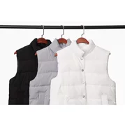 Áo khoác cotton 2018 cổ áo mới thời trang Hàn Quốc vest vest mỏng F5442 đơn cotton giả lụa