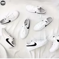 Giày Nike Nike Primo Court màu đen và trắng giản dị đôi giày nam và nữ 631635-102 010 - Dép / giày thường giay the thao nam