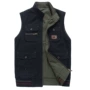 Áo vest nam nhiều túi vest ngoài trời câu cá hai mặt vest vest XL 6XL - Áo thể thao áo khoác yonex chính hãng