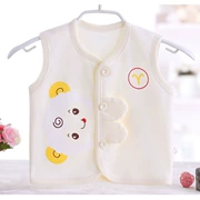 Áo vest bé gái mùa hè mỏng dễ thương cho bé mùa xuân và mùa hè cotton nam và nữ Áo bé vai mỏng sơ sinh - Áo ghi lê