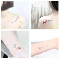 Водостойкие тату наклейки, наклейка, милая сексуальная татуировка, в цветочек, долговременный эффект, Южная Корея