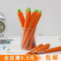 Мультяшная силикагелевая морковная гелевая ручка для школьников