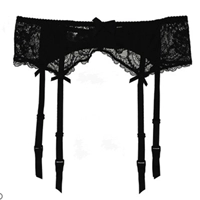 Sexy phù hợp với garter phù hợp với phụ nữ Nhật Bản cực kỳ cám dỗ rỗng trong suốt cung ren vớ garter vành đai - Nịt Tất dây đai bó sát