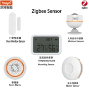 Mới TuyaZigBee dòng sản phẩm an ninh cửa và cửa sổ cảm biến chuyển động của con người cảm biến âm thanh và ánh sáng báo động nhiệt độ và độ ẩm cảm biến chuyển động đèn cảm biến chuyển động