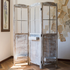 напольная ширма 【Обезжиренное Хан】твердой древесины экран,