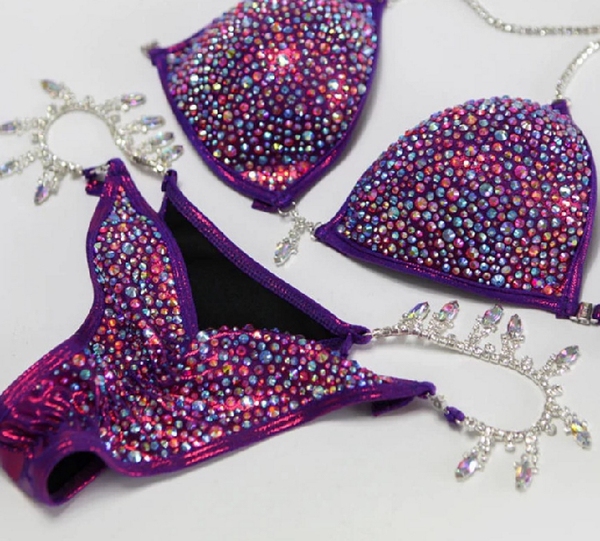 Сексуальный сиреневый купальник, раздельная подвеска, США