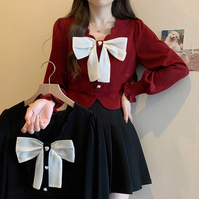 taobao agent Design fashionable long-sleeve, top, plus size, french style, long sleeve, autumn