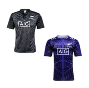 2016 17-18 New Zealand tất cả bộ đồ tập thể dục bóng bầu dục Maori màu đen TẤT CẢ BLACKS MAORI - bóng bầu dục