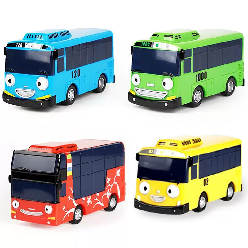 Hàn Quốc TAYO Taiyou Bus Toy Too Bus Children Boy Mini Bus Back Car Set - Khác
