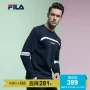 Áo len thể thao nam mùa xuân áo thun cổ tròn Fila Fila | F11M814202F - Thể thao lông cừu / jumper áo hoodie màu đen