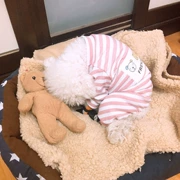Bộ đồ ngủ cho chó bốn chân với quần áo mùa thu Quần áo Teddy hơn gấu anh em chiến đấu với chó cưng - Quần áo & phụ kiện thú cưng