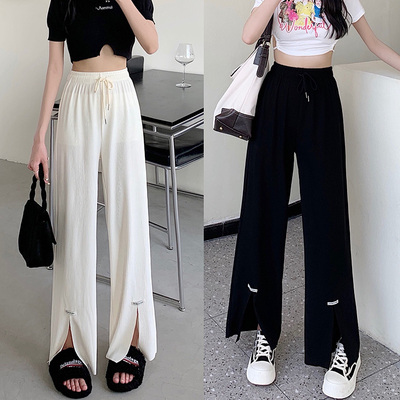 taobao agent Spring summer design casual trousers, plus size, high waist, fitted, trend of season