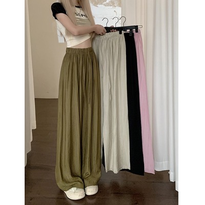 taobao agent Summer jeans, plus size, elastic waist, drawstring, suitable for teen, high waist