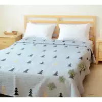 Một mảnh thảm mùa xuân và mùa thu là màu cam, chăn bông bằng điều hòa đôi, mùa hè mát mẻ, có thể giặt giường trải giường - Trải giường tấm ra trải nệm